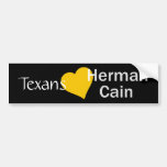 Corazón adaptable Herman Caín Etiqueta De Parachoque