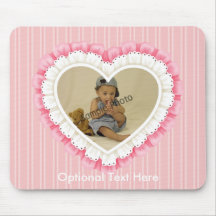 Corazón adaptable Mousepad del cordón del ojeteado Tapetes De Raton