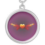 Corazón ala de fuego heart fire wings joyerias personalizadas