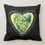 Corazón amarillo del Primula del cocinero de Alexa Almohada