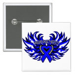 Corazón anal Wings.png de la conciencia del cáncer Pins