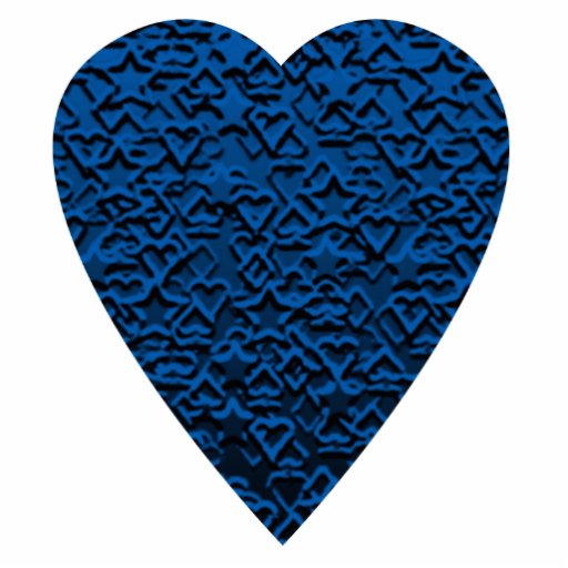 Corazón azul. Diseño modelado del corazón Esculturas Fotográficas
