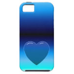 Corazón azul iPhone 5 Case-Mate protector