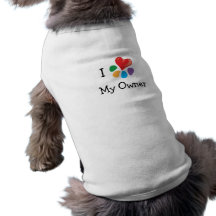 Corazón caliente de Diggity™_I mi dueño Camiseta De Perrito