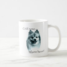 Corazón caliente de la nariz fría de Pomeranian Taza De Café