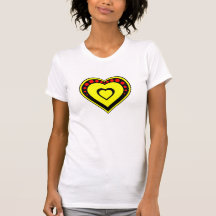corazón camiseta