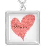 Corazón caprichoso de la mamá del collar del día d
