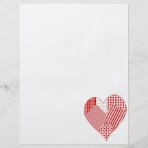 Corazón caprichoso del remiendo tarjetas publicitarias