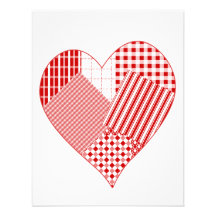 Corazón caprichoso del remiendo invitación