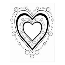 Corazón casi completo tarjetas postales