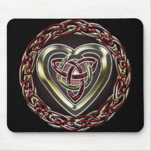 Corazón céltico Mousepad Tapetes De Ratones