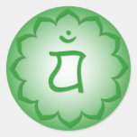 Corazón Chakra - Anahata Pegatina Redonda