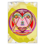 Corazón Chakra - presentación artística de NOVINO Tarjetas