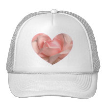 Corazón color de rosa rosado gorro
