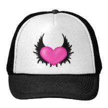 Corazón con alas gorro