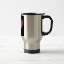 Corazón con Fleur de Leis Taza De Café