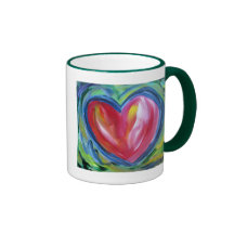 Corazón con la taza de la esperanza