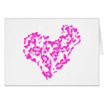 Corazón de corazones tarjetón