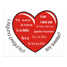 corazón de dia de las madres tarjeta postal