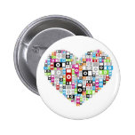 corazón de iPod Pin