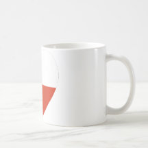 Corazón de la bandera de Chile Tazas