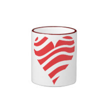 Corazón de la cebra taza