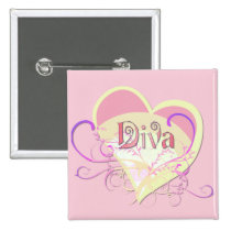 Corazón de la diva botones