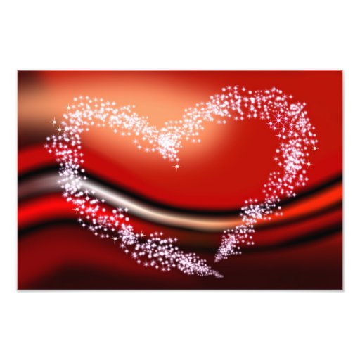 Corazón de la estrella en rojo fotos