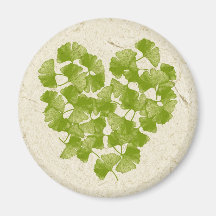 Corazón de la hoja del Ginkgo Iman