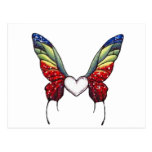 Corazón de la mariposa postal