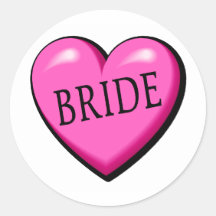 Corazón de la novia etiquetas  
