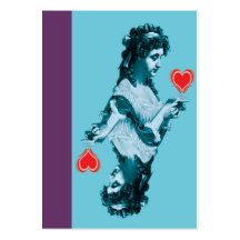 Corazón de la reina del ATC de ACEO Tarjeta Personal