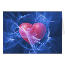 CORAZÓN de la tarjeta de felicitaciones del HIELO