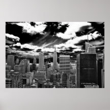 Corazón de Manhattan - plaza de 30 Rockefeller Poster