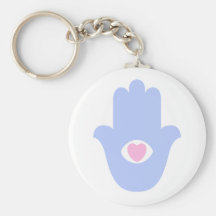 Corazón de Miriam Hamsa Llavero Personalizado