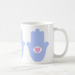 Corazón de Miriam Hamsa Taza De Café