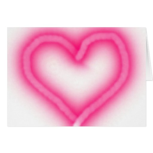 Corazón de neón felicitacion 