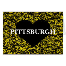 Corazón de Pittsburgh Tarjeton