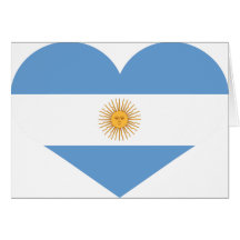 Corazón de Republica la Argentina Felicitacion