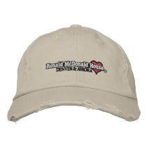 Corazón de Ronald McDonald gorras bordados