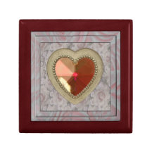 Corazón de rubíes Giftbox Cajas De Regalo