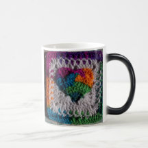 Corazón de una taza Morphing del Hippie