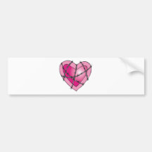corazón del alambre de púas pegatina de parachoque