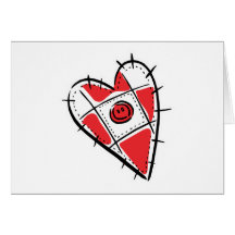 corazón del amortiguador del perno felicitación