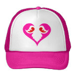 Corazón del ángel gorros bordados