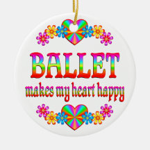 Corazón del ballet feliz ornato