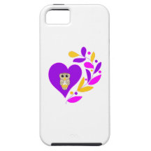 Corazón del búho iPhone 5 cobertura