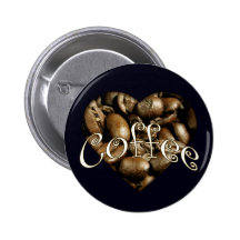Corazón del café pin