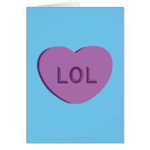 Corazón del caramelo de LOL Felicitacion