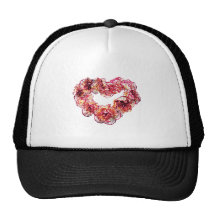 Corazón del clavel gorro de camionero